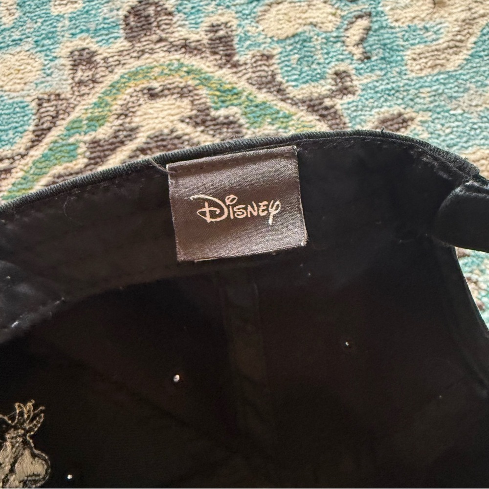 Disney Mickey Mouse Dad Hat Black Adjustable Baseball Cap Goofy Pluto Donald - Picture 4 of 7
